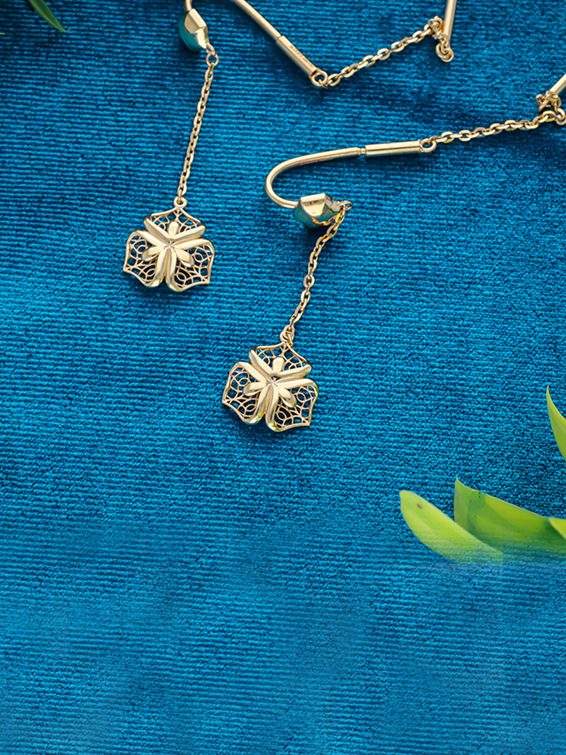 Floral Suidhaga Earrings-1060008827619AA S230 - Image 2