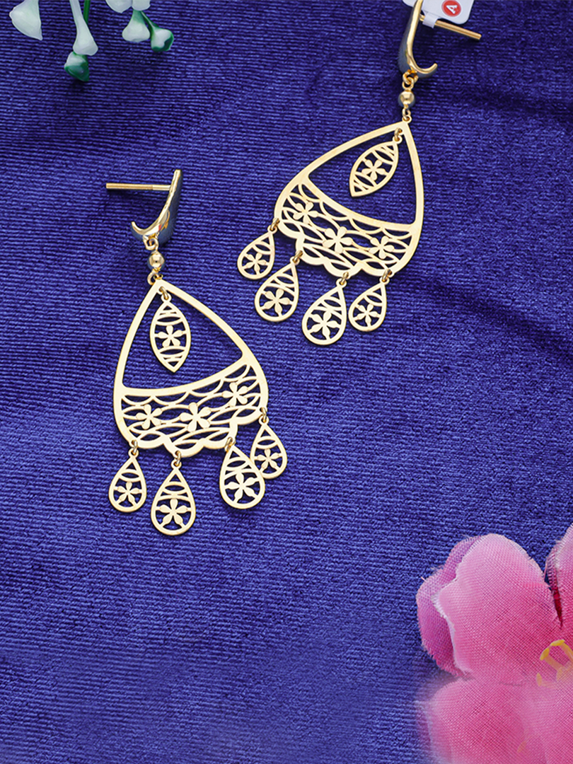 Floral Wave Earrings-1060008830756AA S230 - Image 2