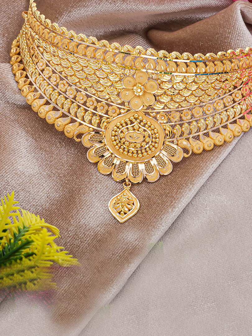 Ravishing Gold Choker-1060008776474AA S373 - Image 2