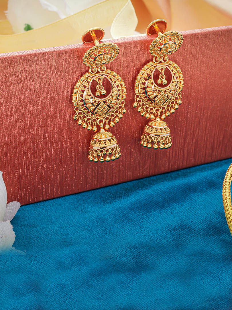 Moonlit Jhumar Chandbalis