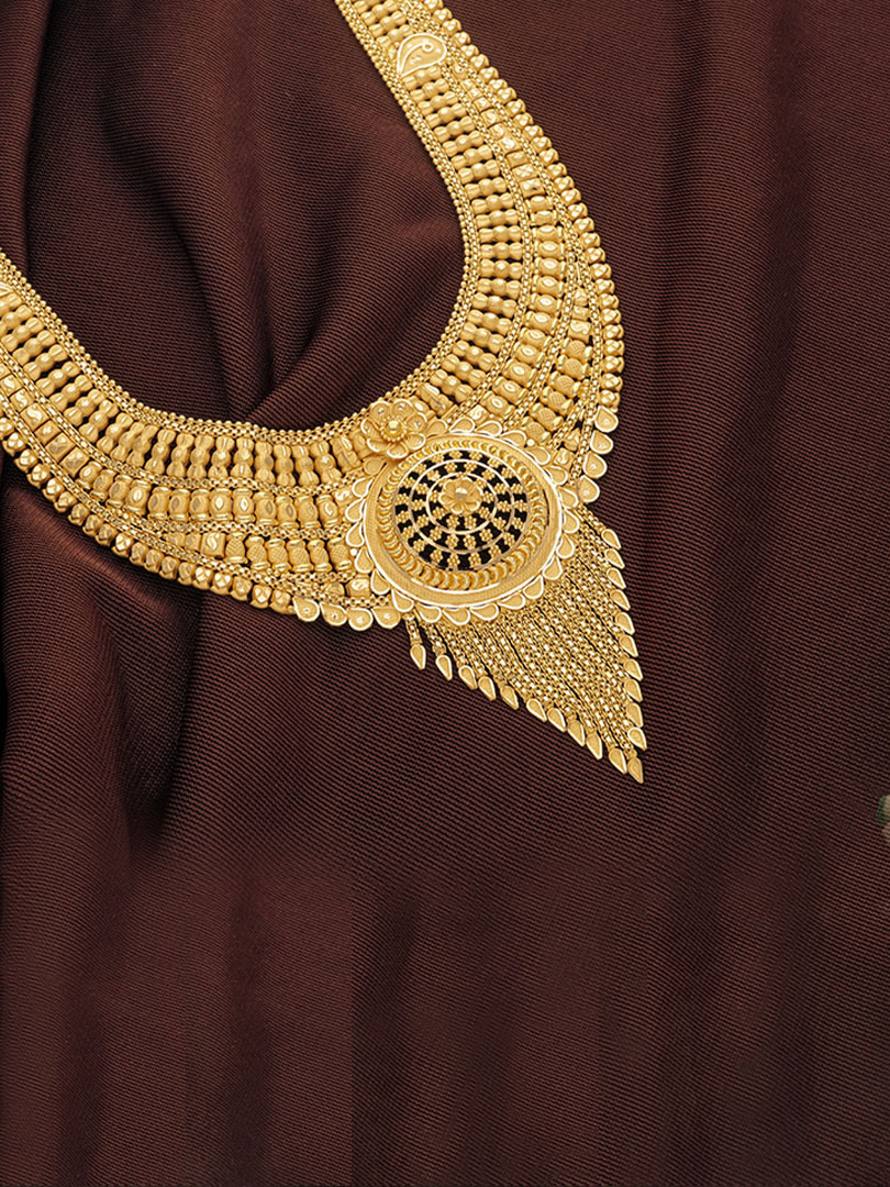 Elegance of attire u shaped Semi Long necklace-1060008979103AA S264 - Image 2