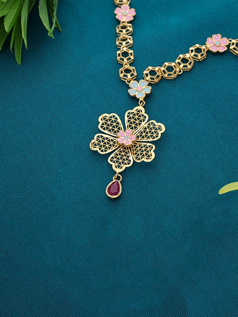 Blooming Aura Contempory Necklace - Image 2
