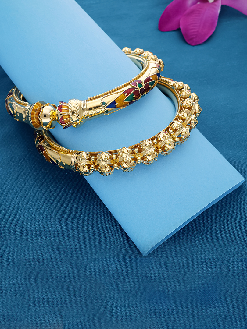 Royal Enamel Blossom Bangle