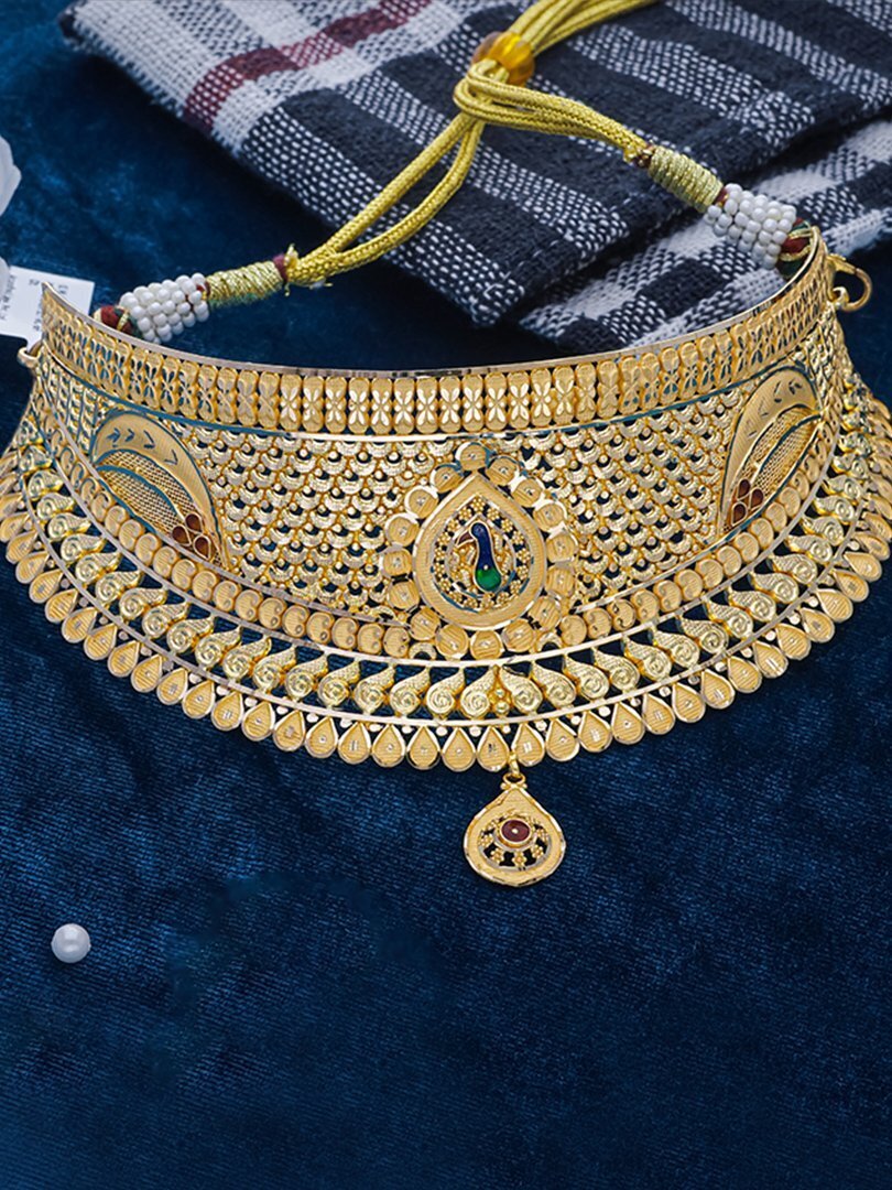 Serene Peacock Glow Choker-1060009818357AA S373 - Image 2
