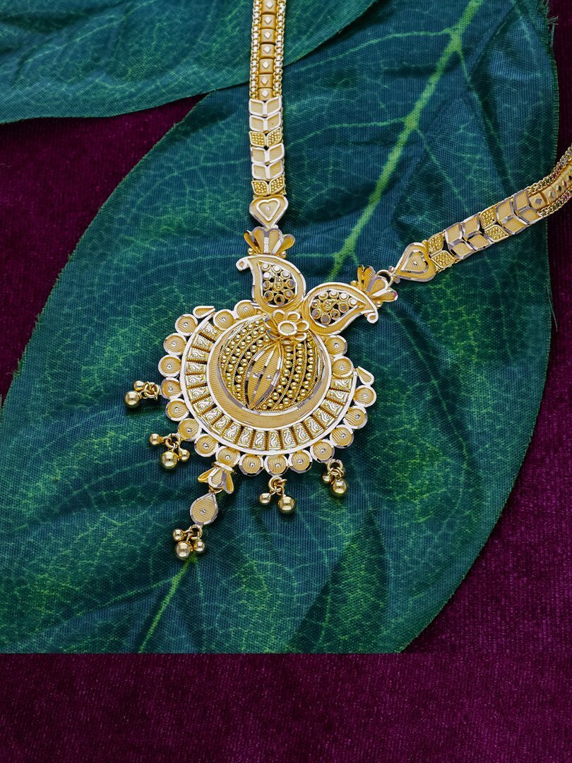 Radiant Reverie Long Gold Necklace-1060010122641AA S252 - Image 2
