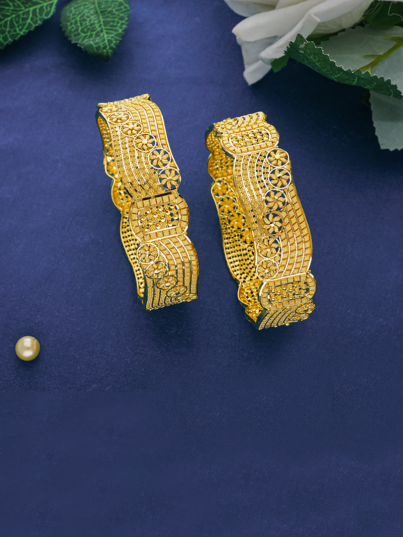 Aarohi Gold Bangles-1060010709736AA S118 - Image 2
