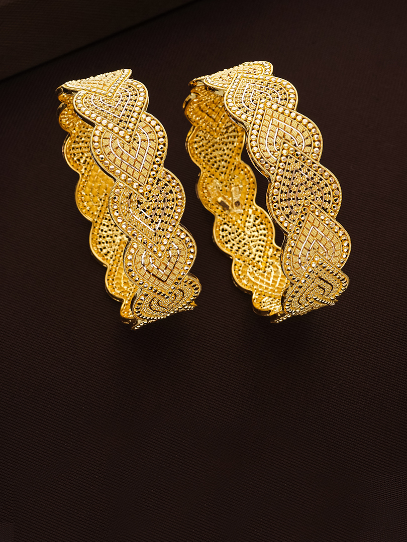 Tejasvi Gold Chur Bangles-1060010709651AA S118 - Image 2