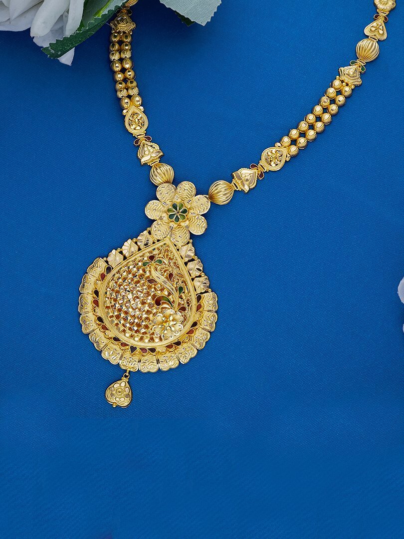 Lustrous Essence Long Gold Necklace-1060010788496AA S416 - Image 2