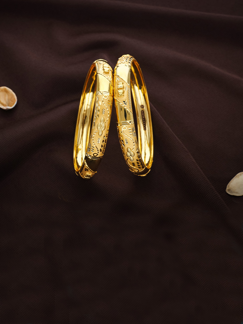 Geo Floral Harmony Bangle