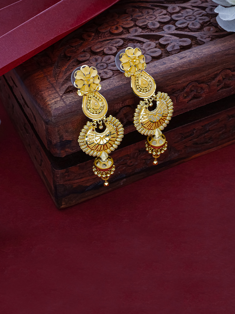 Gilded Moonbeam Earrings