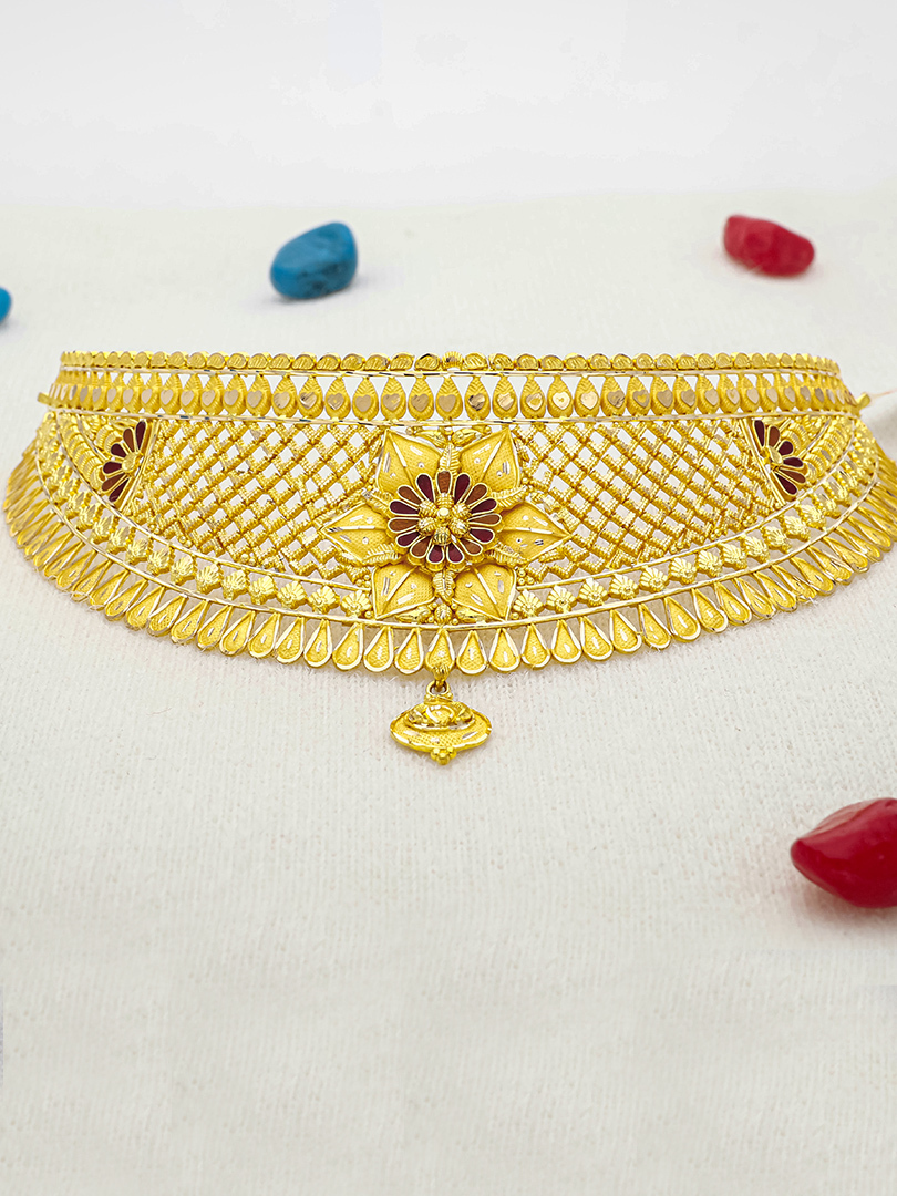 Floral Forum Choker-1060011014402AA S373 - Image 2