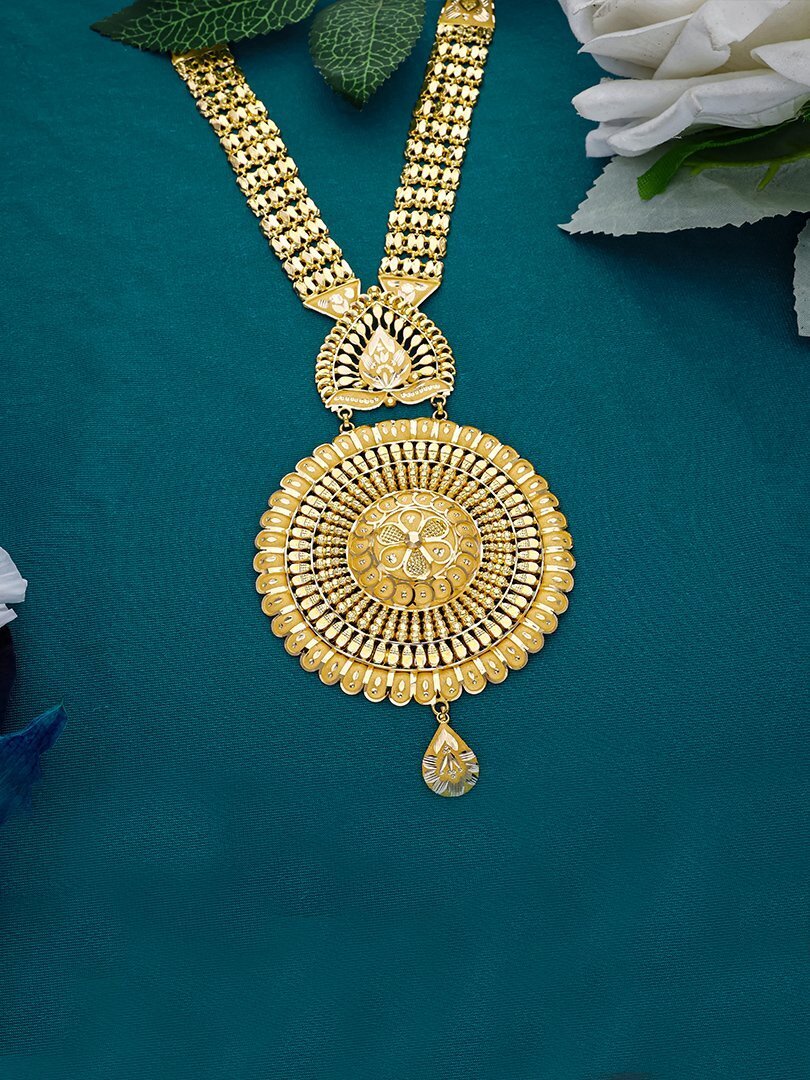 Flora Grace Long Gold Necklace-1060011016826AA S373 - Image 2