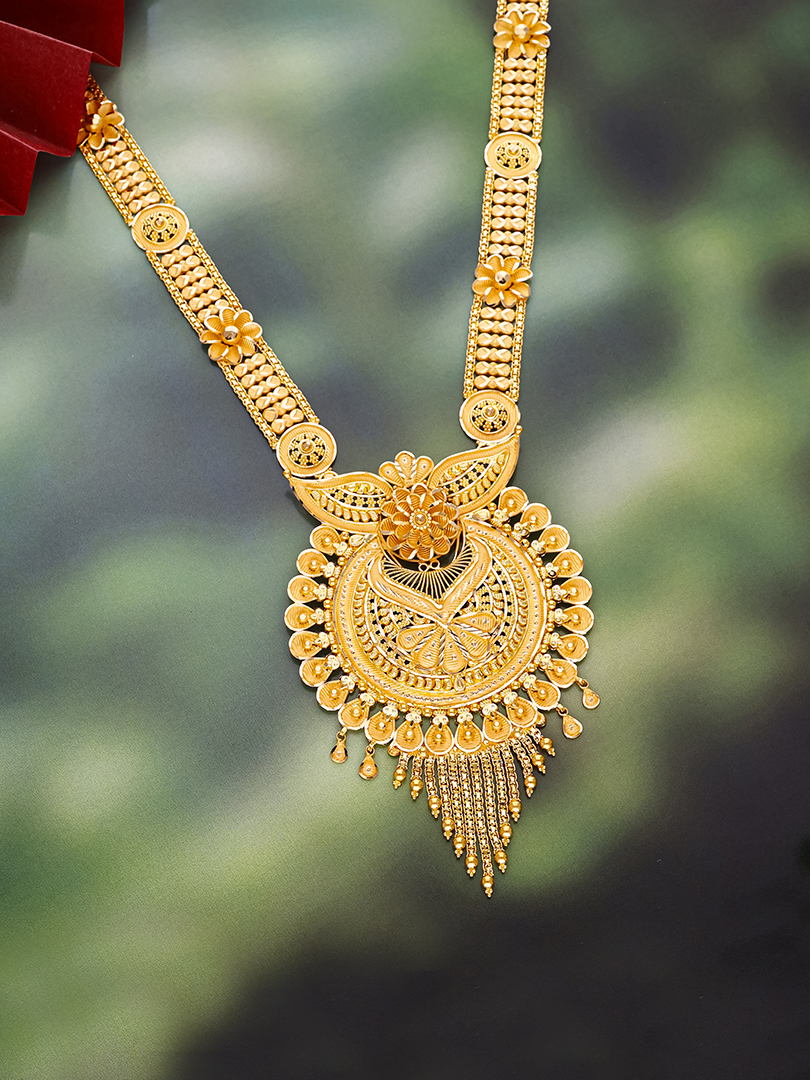 Shagun Aura Long Gold Necklace-NKSS1029 - Image 2