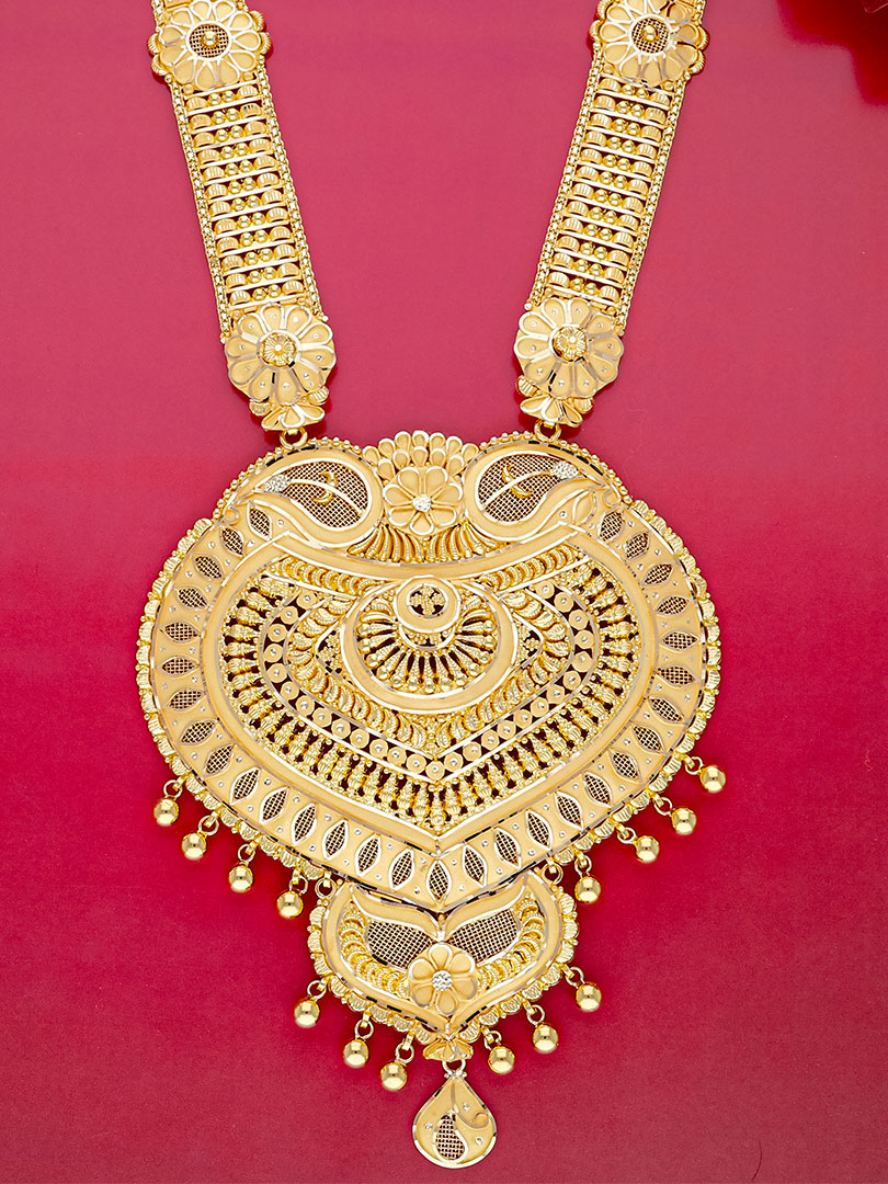 Shagun Swarna Saubhagya Long Gold Necklace-NKSS1884S141 - Image 2