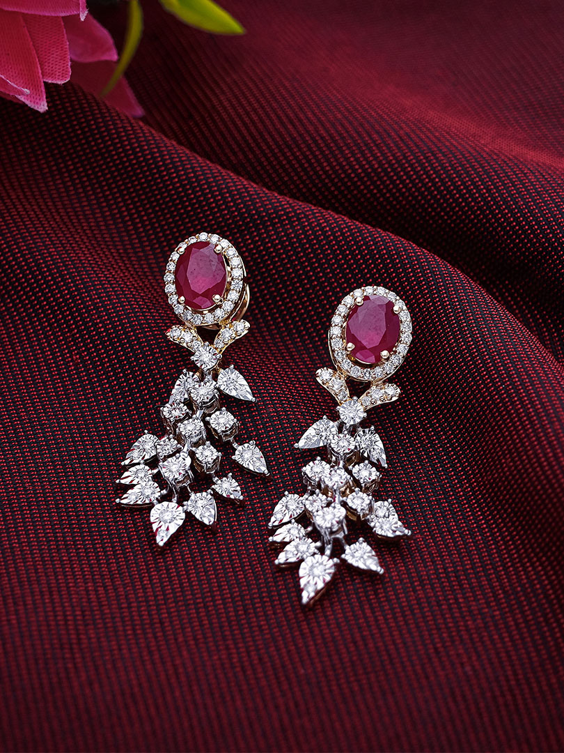 Zivah Diamond Earing - DERR1941 S257 M-0784-2720092-NE-M01196 C.N:36J456352109