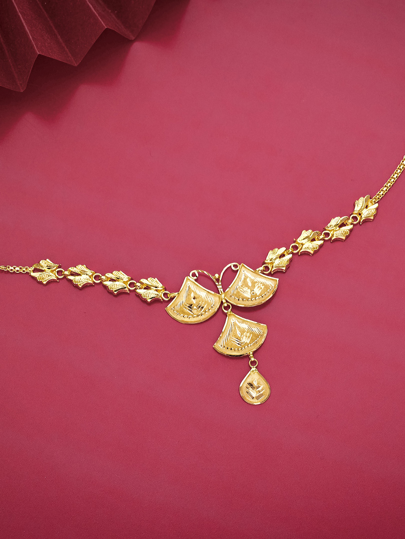 Gold Chick Necklace- NKSL3734 S414